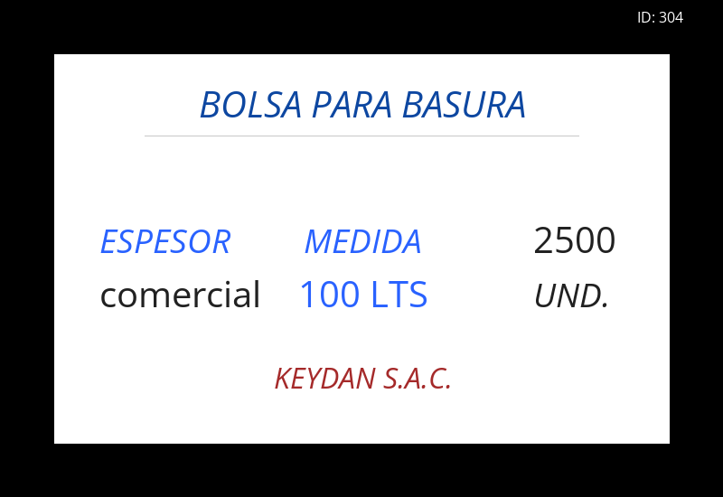 Bolsa NEGRO 30.00x39.00