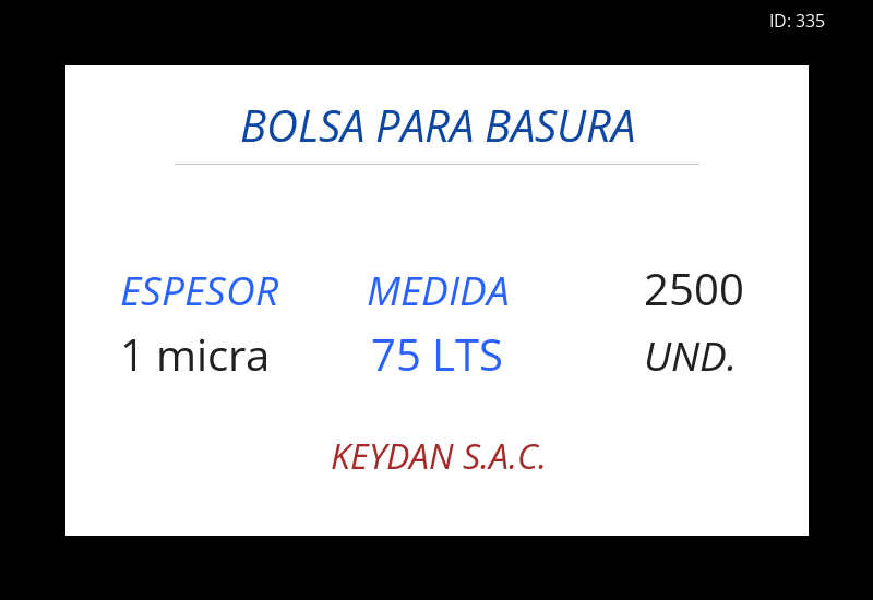 Bolsa NEGRO  27.00x34.00