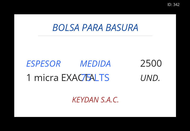 Bolsa NEGRO 29.00x34.00