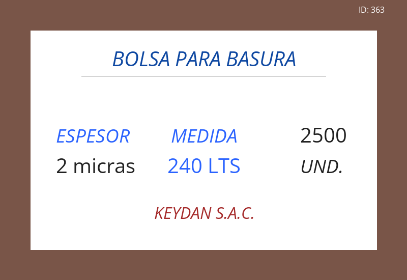 Bolsa MARRON 40.00x58.00